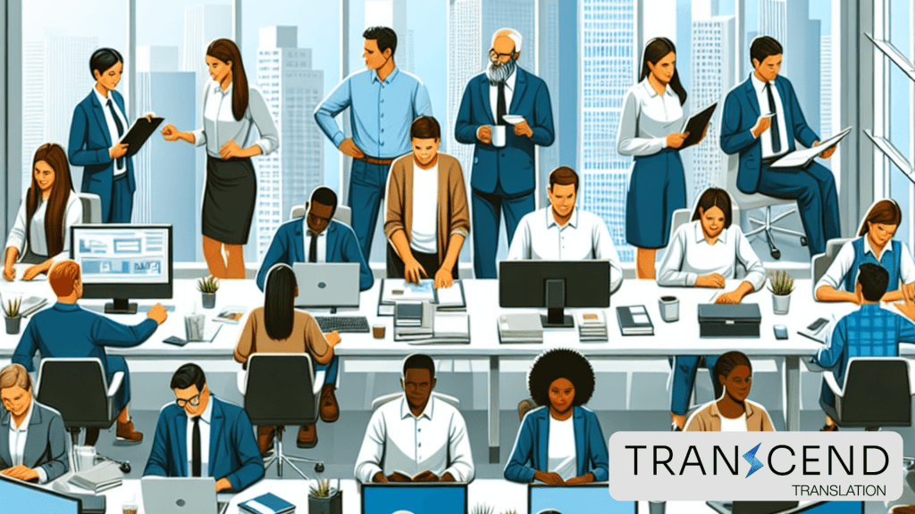 Multilingual Employees Working Together to Boost Business Success